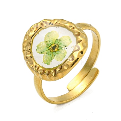 Brass Adjustable Rings for Women RJEW-G265-10G-1