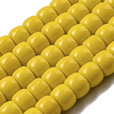Opaque Glass Beads Strands GLAA-NH0002-B08-1