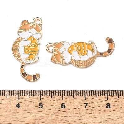 Alloy Enamel Pendants ENAM-A013-01A-G-1