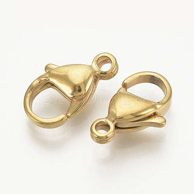 Ion Plating(IP) 316 Surgical Stainless Steel Lobster Claw Clasps STAS-S076-66A-01-1