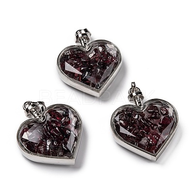 Glass Bottle Pendants G-Z010-02A-1