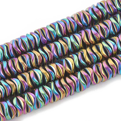 Electroplate Non-magnetic Synthetic Hematite Beads Strands G-N0321-07F-1