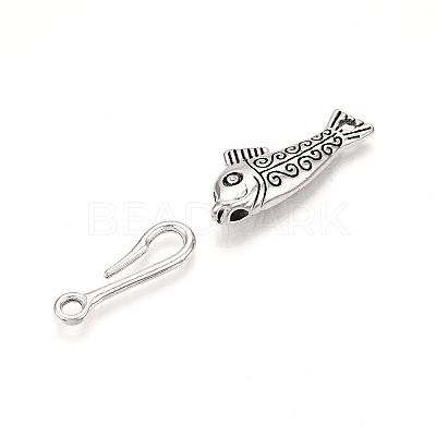 Alloy Toggle Clasps PALLOY-WH0110-18AS-1