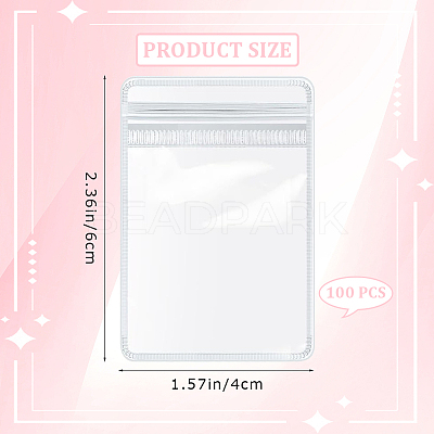 10Pcs PVC Plastic Resealable Bags OPP-WH20001-02A-1