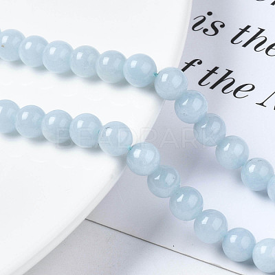 Natural Chalcedony Beads Strands X-G-S333-6mm-004-1