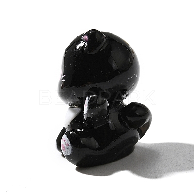 Opaque Cute Little Cat Resin Ornament RESI-S015-02D-1