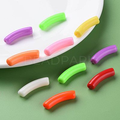 Opaque Acrylic Beads MACR-S372-002B-SM-1