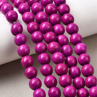 Synthetic Turquoise Beads Strands TURQ-G106-8mm-02O-1