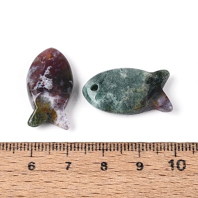 Natural Indian Agate Pendants G-N342-106E-1