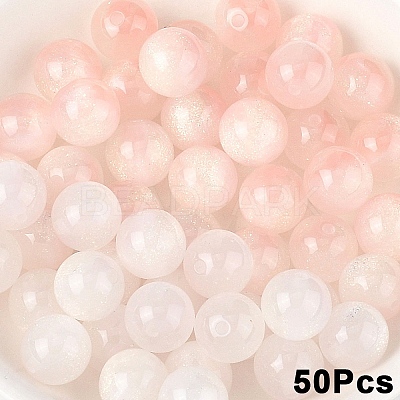 50Pcs Opaque UV Reactive Beads RESI-YW0005-93C-1