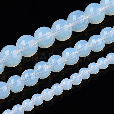 Transparent Glass Beads Strands GLAA-T032-T8mm-14-1