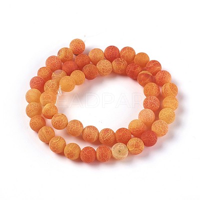 Natural Weathered Agate Beads Strands G-P414-A05-1