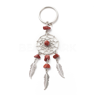 Natural Red Jasper Keychain KEYC-JKC00346-01-1