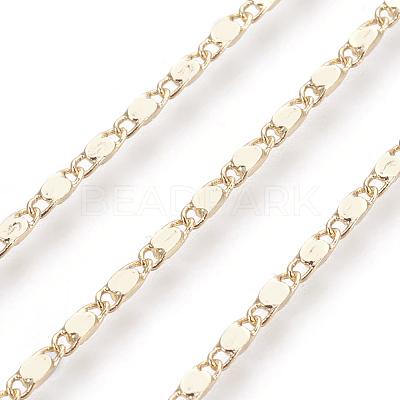 Brass Mariner Link Chains X-KK-F769-04LG-1