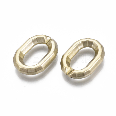 Spray Painted CCB Plastic Linking Rings CCB-R104-15-02-1