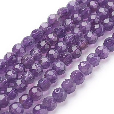 Natural Amethyst Beads Strands G-C073-10mm-3-1