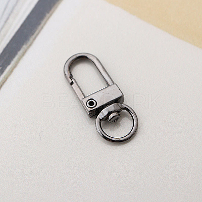 Alloy Swivel Clasps X-PURS-PW0001-425B-1