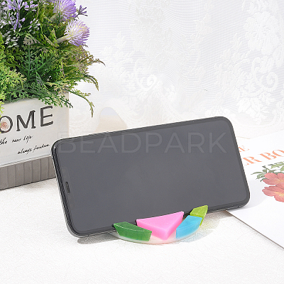 DIY Round Mobile Phone Stand Silicone Molds Kits DIY-OC0003-44-1