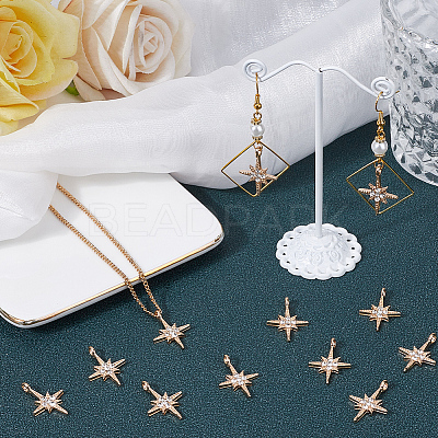 30Pcs Alloy Rhinestone Pendants FIND-SC0011-04-1