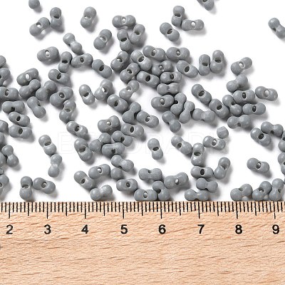 Rubberized Style Glass Seed Beads SEED-Z003-01C-1