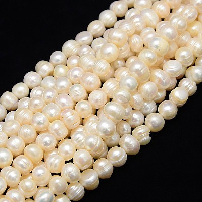 Natural Cultured Freshwater Pearl Beads Strands PEAR-L001-H-14-01-1