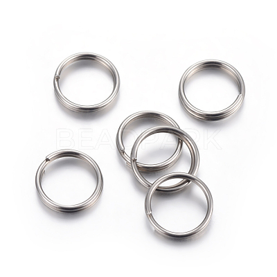 Tarnish Resistant 304 Stainless Steel Split Rings STAS-P223-22P-12-1
