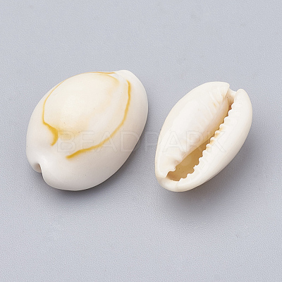 Natural Cowrie Shell Beads X-SSHEL-T004-07-1