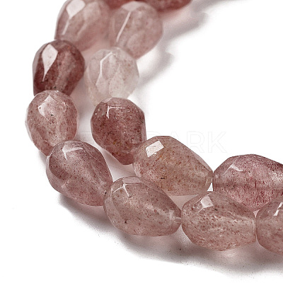Natural Strawberry Quartz Beads Strands G-P520-B11-01-1