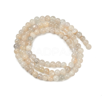 Natural White Moonstone Beads Strands G-D294-4mm-01-1