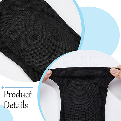 Sponge & Polyester Yoga Sports Knee Pads AJEW-WH20054-202B-02-1