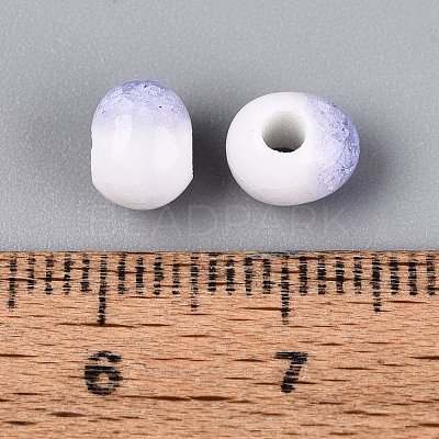 Handmade Crackle Porcelain Beads PORC-Q008-06A-04-1