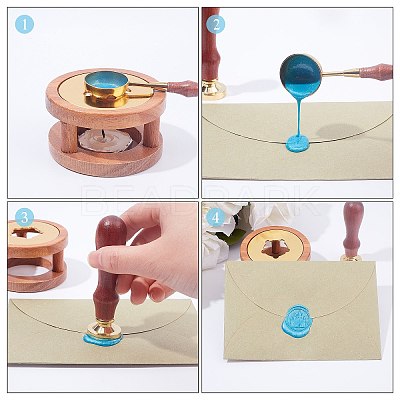 Sealing Wax Particles Kits for Retro Seal Stamp DIY-CP0003-54H-1