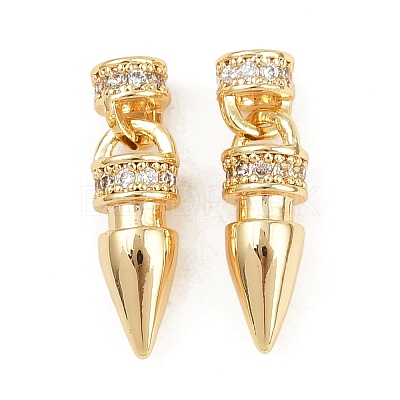 Brass Clasps KK-H078-23G-1