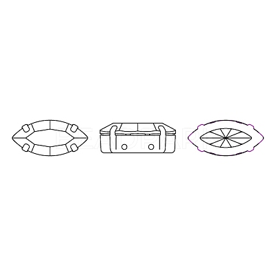 Preciosa® MAXIMA Crystal Sew-On Cups Y-PRC-SE10-40010-S-1