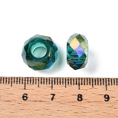 Transparent Glass European Beads GPDL-N005-D14mm-A10-1