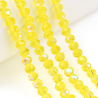Electroplate Glass Beads Strands EGLA-A034-T2mm-L28-1