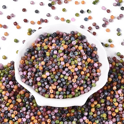 Picasso Glass Seed Beads SEED-N012-04A-1