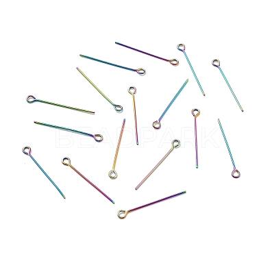 Ion Plating(IP) 304 Stainless Steel Eye Pins LS-STAS-E156-01M-01-1