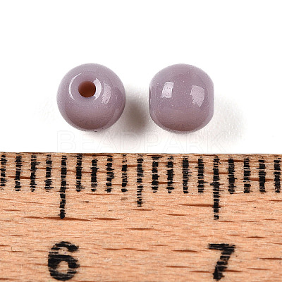 Opaque Solid Color Glass Beads X1-GLAA-N007-4mm-A05-1