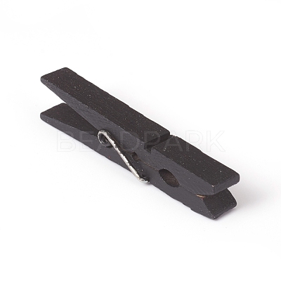 Natural Wooden Craft Pegs Clips WOOD-E010-02B-1