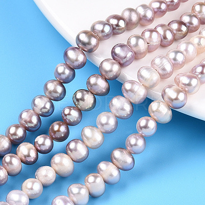 Natural Cultured Freshwater Pearl Beads Strands PEAR-N013-06N-1