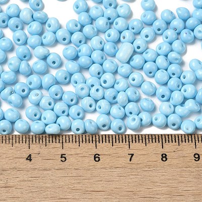 6/0 Opaque Baking Paint Glass Seed Beads SEED-M012-02A-13-1