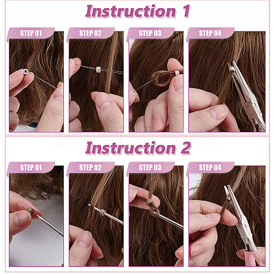 3000Pcs 6 Colors Lead Dreadlocks Beads Hair Decoration DIY-ME0001-69-1