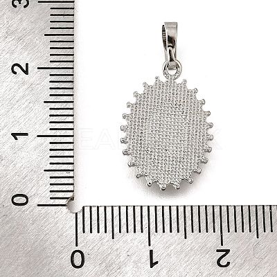 Brass Shell Pendants KK-D328-01P-A-1