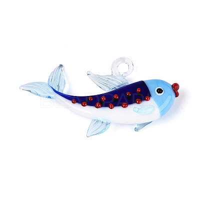 Handmade Lampwork Big Pendants LAMP-T025-04M-1