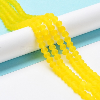 Transparent Glass Beads Strands LS-EGLA-A034-T2mm-MD17-1