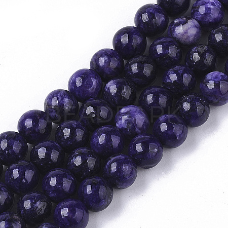 Natural Charoite Beads Strands LS-G-S150-57-6mm-1