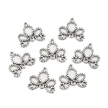 Tibetan Style Alloy Links Connectors TIBEP-EA11609YKG-AS-FF-1