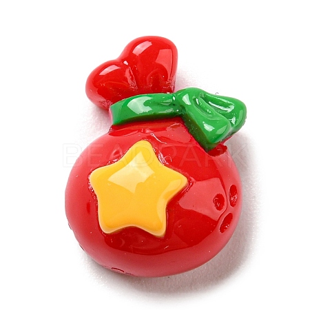 Christmas Opaque Resin Cabochons RESI-K027-21F-1