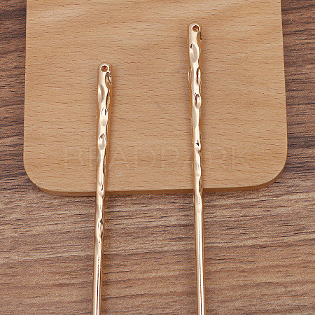 Alloy Hair Stick Findings PW-WG70408-03-1